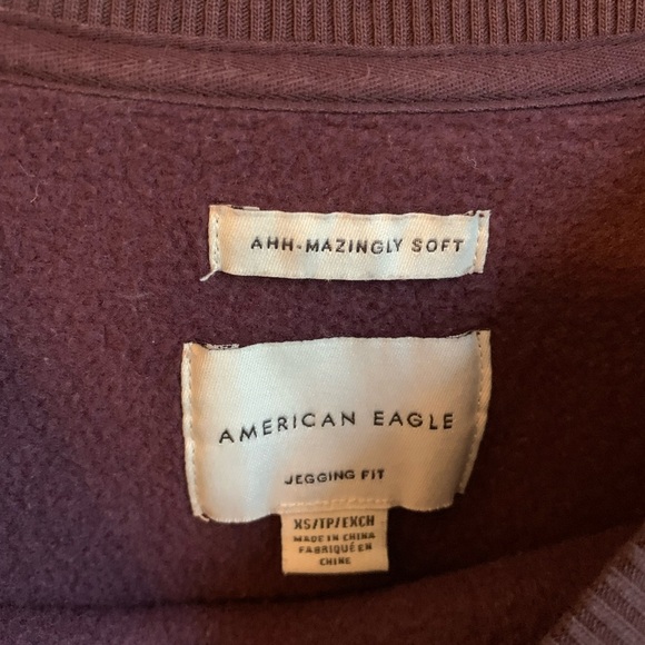 American eagle sweatshirt ahh mazingly soft jegging fit oversized xsmall leopard - Picture 5 of 6